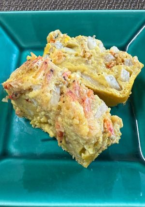 干し海老長芋入りの蒸し卵焼き😻-レシピのメイン写真