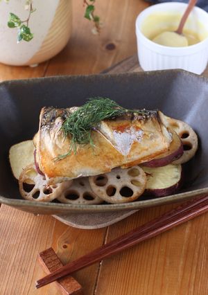 焼き鯖と根野菜のグリル-レシピのメイン写真