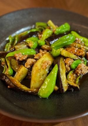 長茄子とししとうの麻婆茄子-レシピのメイン写真