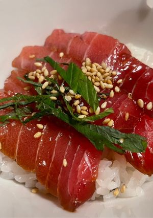 マグロの漬け丼！-レシピのメイン写真