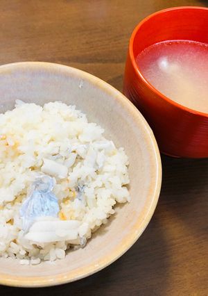 タチウオ炊き込みご飯&お吸い物-レシピのメイン写真