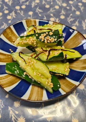 簡単🌟きゅうりの塩こんぶごま和え🥒-レシピのメイン写真