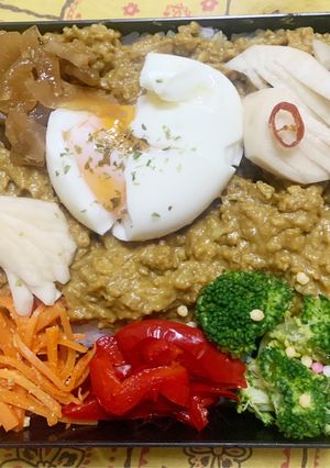 11/8ﾖｯﾁｬﾝ☆キーマカレー弁当-レシピのメイン写真