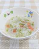 【離乳食中期】トマトとレタスのお粥