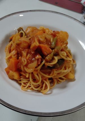 具だくさん！満腹ナポリタン-レシピのメイン写真