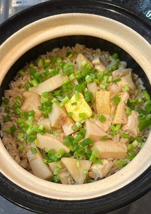 鶏とたけのこの炊き込み土鍋ご飯♡-レシピのメイン写真