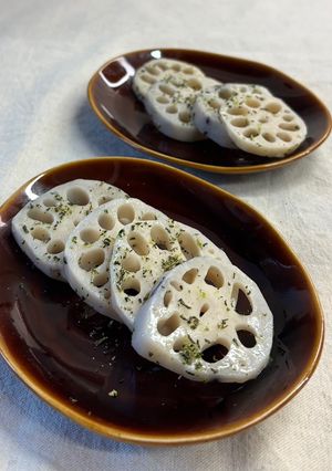 わさびふりかけで！蓮根のわさびバター-レシピのメイン写真