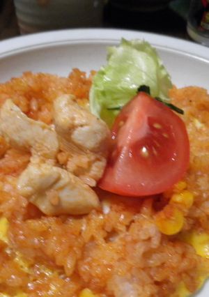 チキンライスのオムライス-レシピのメイン写真