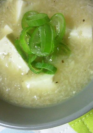 蓮根とお豆腐*ぽかぽかスープ-レシピのメイン写真