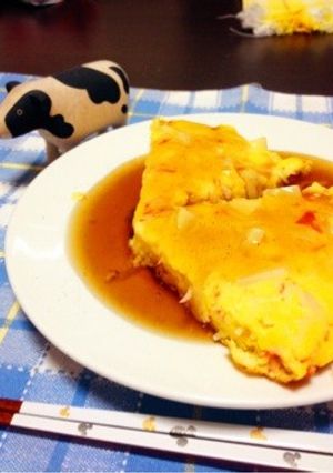 ボリューム万点☆かに玉餡掛け-レシピのメイン写真