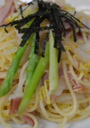 ベーコンと白菜の柚子胡椒パスタ-レシピのメイン写真