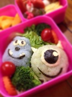 キャラ弁 マイクとサリーちゃん-レシピのメイン写真