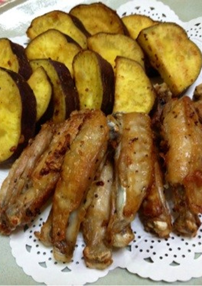 さつまいも・鶏スペアリブで☆素揚げ焼き-レシピのメイン写真