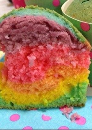 crazy!アメリカンレインボーケーキ-レシピのメイン写真