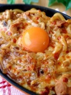 グリルdeこんがりチーズ焼きカレーうどん-レシピのメイン写真