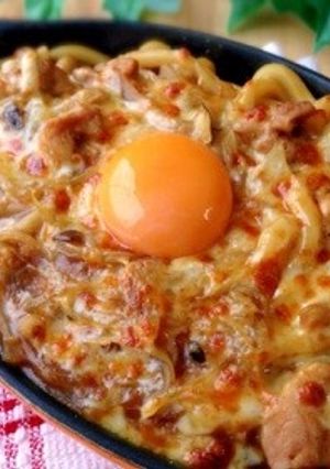 グリルdeこんがりチーズ焼きカレーうどん-レシピのメイン写真