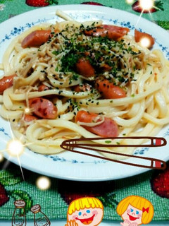 ペペロンチーノな焼きうどん-レシピのメイン写真
