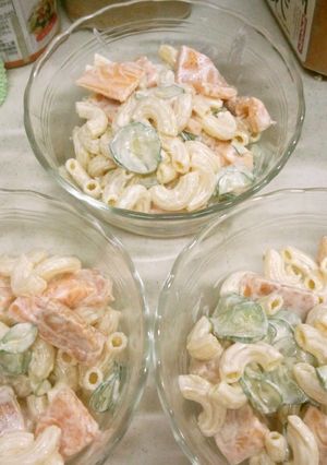 柿とマカロニのサラダ-レシピのメイン写真