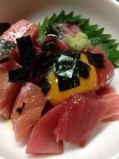 マグロの黄身醤油-レシピのメイン写真