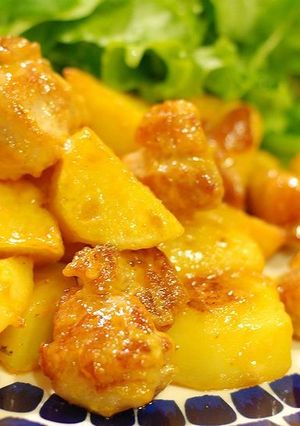 鶏とじゃが芋の簡単♬マヨケチャ炒め-レシピのメイン写真
