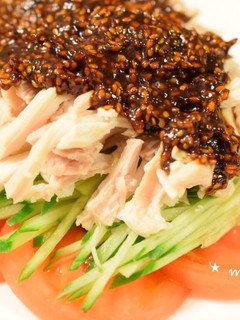 自家製タレで簡単!棒棒鶏(バンバンジー)-レシピのメイン写真