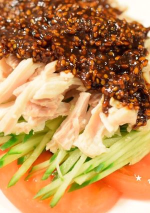 自家製タレで簡単！棒棒鶏(バンバンジー)-レシピのメイン写真