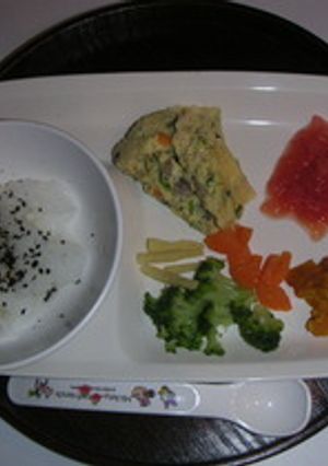 卵のスフレ（10ヶ月児のための離乳食）-レシピのメイン写真