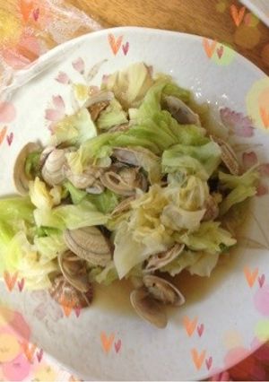 うまっ！！アサリとキャベツの煮浸し-レシピのメイン写真