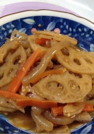 れんこんのきんぴら圧力鍋でささっと！-レシピのメイン写真