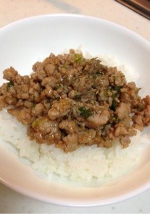 ひき肉だけ＊すぐ出来る‼絶品ひき肉丼-レシピのメイン写真