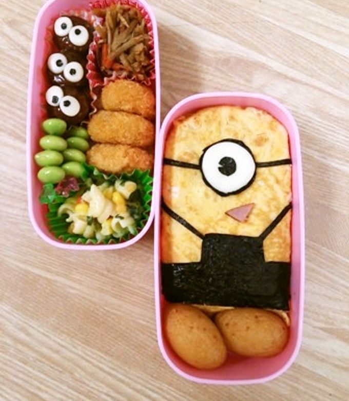 キャラ弁★ミニオンのオムライス弁当★-レシピのメイン写真