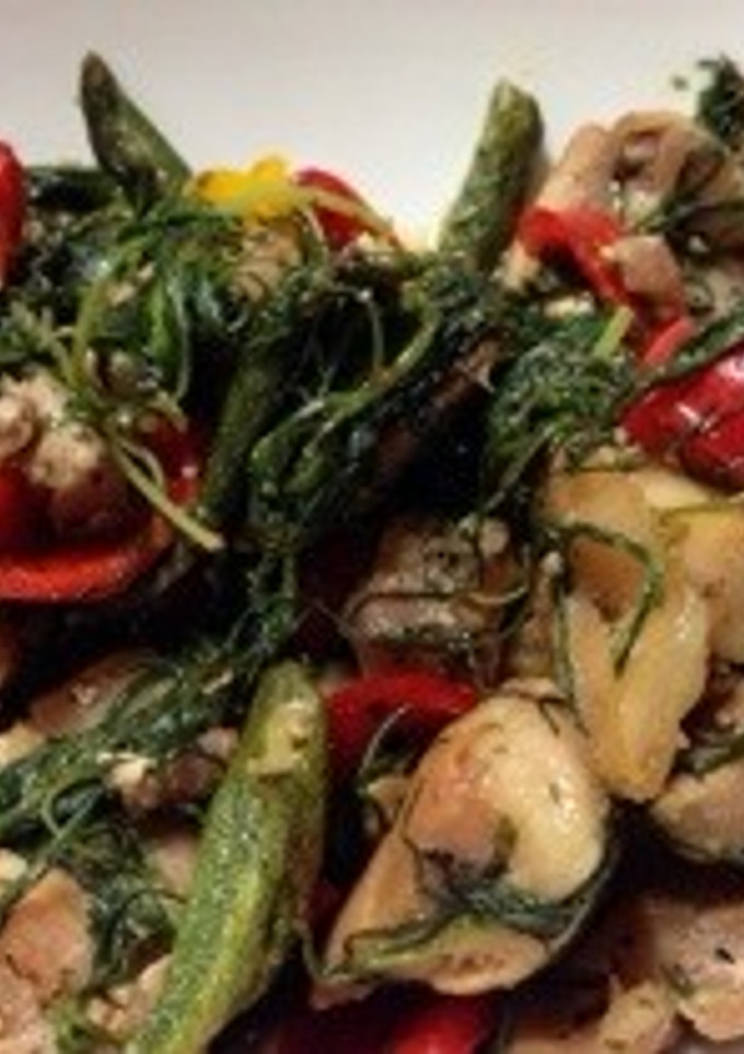 おかひじきの洋風野菜炒め-レシピのメイン写真