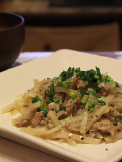 じゃがいもとひき肉の梅炒め-レシピのメイン写真