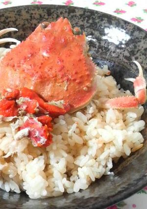 ♥香箱ガニの炊き込みごはん♥-レシピのメイン写真