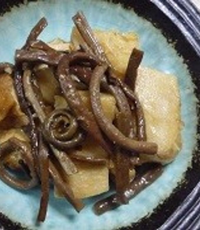 セレベス芋とぜんまいの煮物-レシピのメイン写真