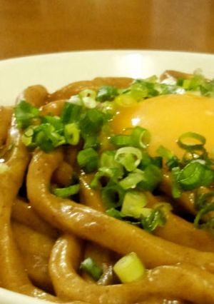 釜玉風♥カレーうどん-レシピのメイン写真