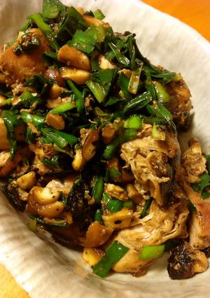 鶏胸肉と椎茸、ニラの炒め物-レシピのメイン写真
