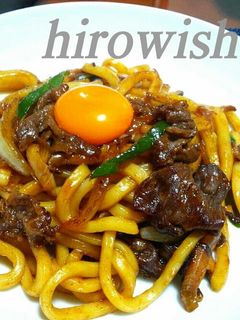 すき焼き♪風の焼きうどん☆ちょい大人味☆-レシピのメイン写真
