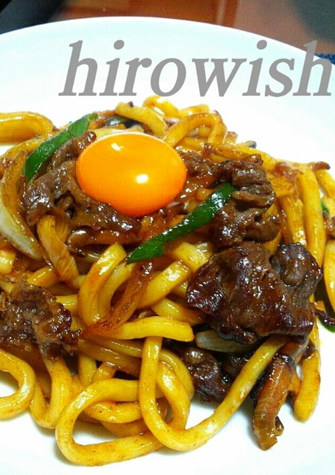 すき焼き♪風の焼きうどん☆ちょい大人味☆-レシピのメイン写真