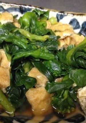 菜の花と油揚げのさっと煮-レシピのメイン写真