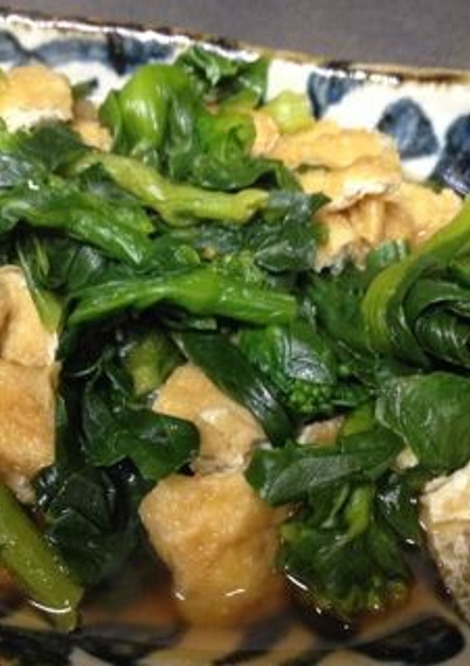 菜の花と油揚げのさっと煮-レシピのメイン写真