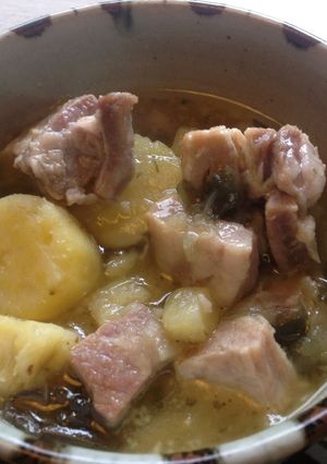 豚バラとさつまいもとりんごのハーブ煮込み-レシピのメイン写真