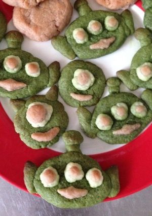 トースターでリトルグリーンメンのクッキー-レシピのメイン写真