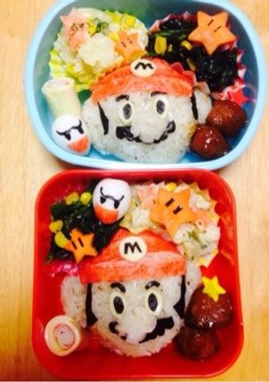 マリオとテレサの簡単キャラ弁-レシピのメイン写真