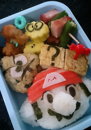 キャラ弁★マリオ、クリボー、ジュゲム-レシピのメイン写真