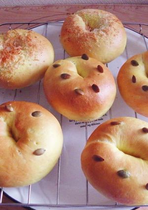 かぼちゃベーグル-レシピのメイン写真
