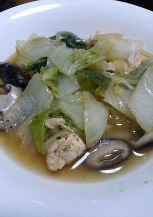 鳥ささみと白菜の簡単煮-レシピのメイン写真