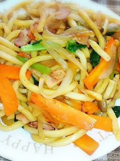 残り野菜で♪簡単☆美味しい!焼きうどん-レシピのメイン写真