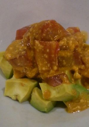 アボカドとマグロのワサマヨ醤油-レシピのメイン写真