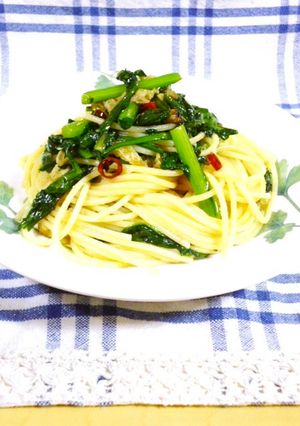 春菊たっぷりデトックスパゲッティ♪-レシピのメイン写真